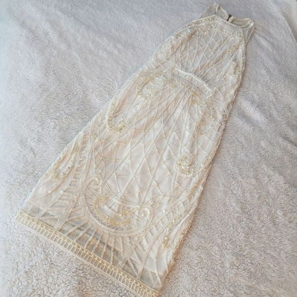 French Connection Dresses & Skirts - NWT French Connection pearl embellished cage dress